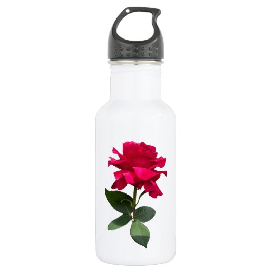 Red Rose Trinkflasche (Vorderseite)