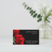 Red Rose Visitenkarte (Stehend Vorderseite)