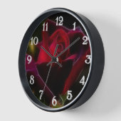 Red Rose Wall Clock Wanduhr (Winkel)