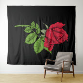 Red Rose Wandteppich (Beispiel (Horizontal))
