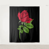 Red Rose Wandteppich (Vorderseite)