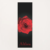 Red Rose Yoga Mat – Healing & Inner Strength Yogamatte (Vorderseite)