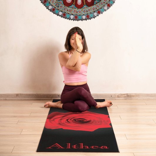 Red Rose Yoga Mat – Healing & Inner Strength Yogamatte