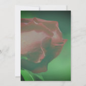 Red Rosebud Floral Bridal Shower Einladung (Rückseite)