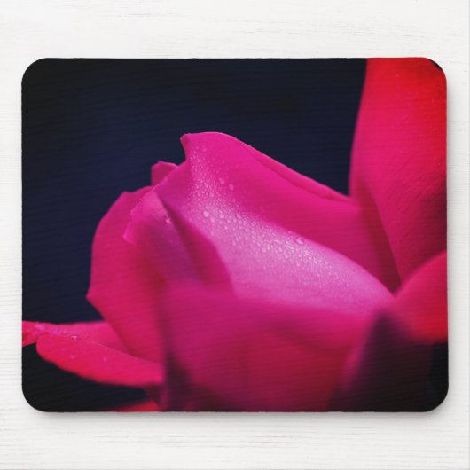 Red Rosenknospe Blumen Mousepad (Vorne)