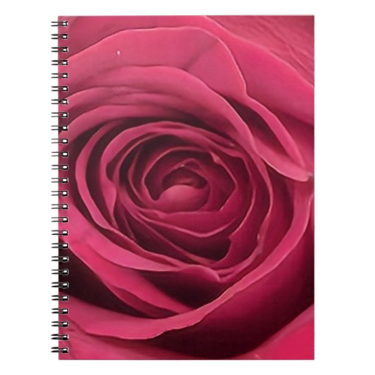 Red Rosenknospe Notizblock (Vorderseite)