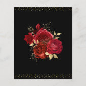 Red Roses 50th Birthday Celebration Menu (Rückseite)