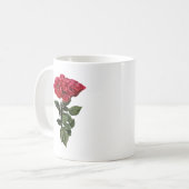 Red Roses and Leaves Kaffeetasse (Vorderseite Links)
