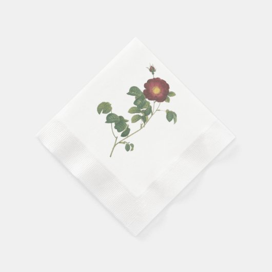 Red Roses Art Print Design Serviette (Ecke)