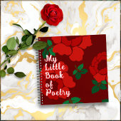 Red Roses Custom Title Spiral Bound Notizblock