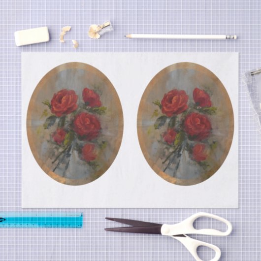 Red Roses DBL Seidenpapier (Handwerk)
