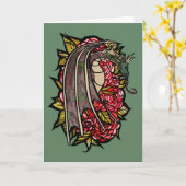 Red Roses Dragon Art                               Karte (Gelbe Blume)