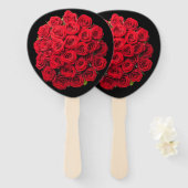 Red roses fächer (Vorne und Hinten)