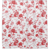 Red Roses Floral  Duschvorhang (Vorderseite)
