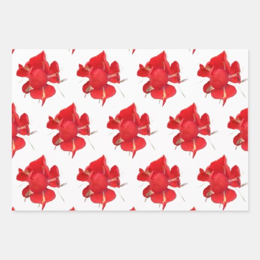 Red Roses, Geschenkpapier Set (Vorderseite 2)
