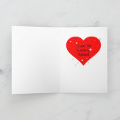 Red Roses, I Love My Husband, Karte (Innenseite)