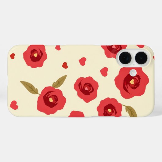 Red Roses iPhone Case (Rückseite (Horizontal))