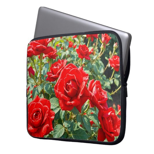 Red Roses Laptop Sleeve (Vorderseite Links)