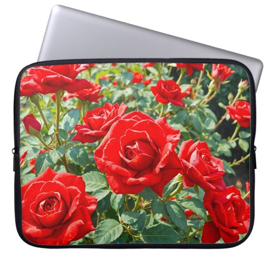 Red Roses Laptop Sleeve (Vorderseite)