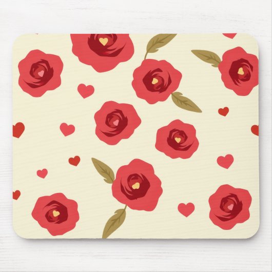 Red Roses Mouse Pad Mousepad (Vorne)