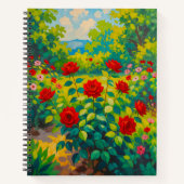 Red Roses Notebook Notizblock (Vorderseite)