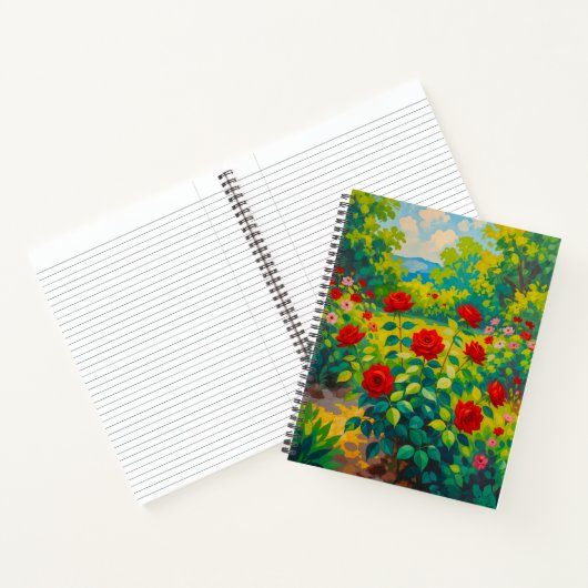 Red Roses Notebook Notizblock (Innenseite)