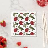 Red Roses Pattern Serviette (Beispiel)