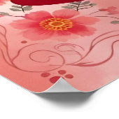 Red Roses, Valentine's Day, Poster (Ecke)