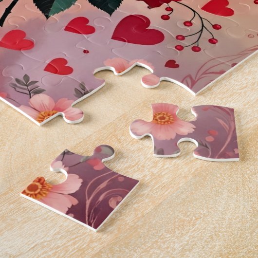 Red Roses, Valentine's Day, Puzzle (Seite)