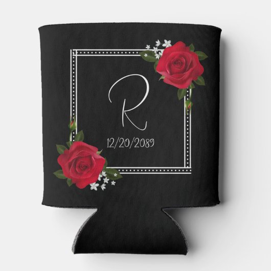 Red Roses Wedding Dosenkühler (Rückseite)