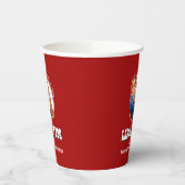 Red Rosie Riveter LABOR DAY GRILLEN Paper Cups Pappbecher (Links)