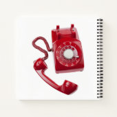 Red Rotary Phone Notizblock (Rückseite)