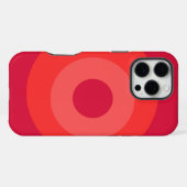 Red Round Apple iPhone 16 Pro Max Fall Hülle (Rückseite (Horizontal))