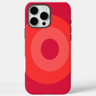 Red Round Apple iPhone 16 Pro Max Fall Hülle