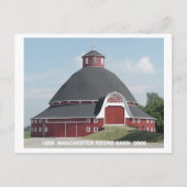 Red ROUND BARN Karte (Vorderseite)