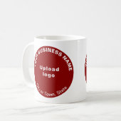 Red Round Business Brand on Tasse (Vorderseite Links)