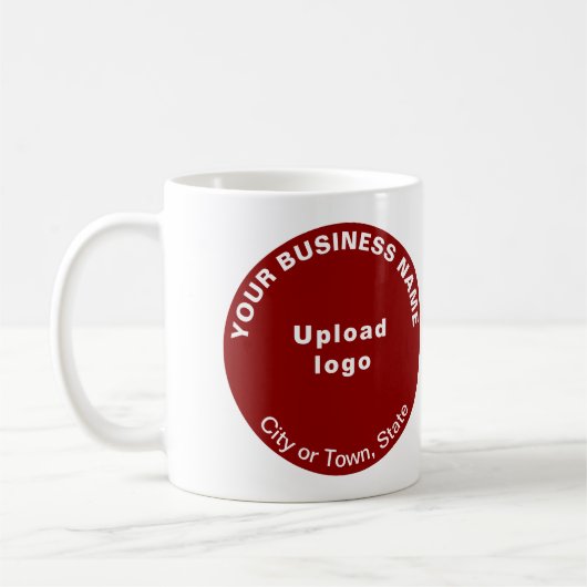 Red Round Business Brand on Tasse (Links)
