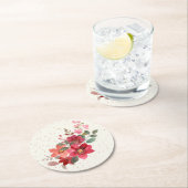 Red Round Untersetzer Set (Vor Ort)