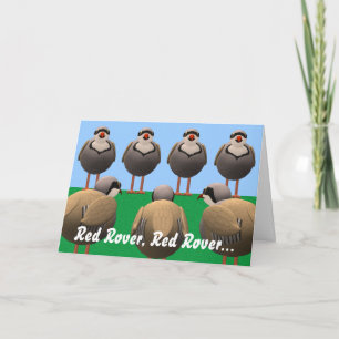 Red Rover Birthday Karte
