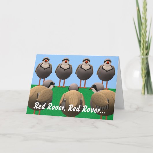 Red Rover Birthday Karte (Vorderseite)