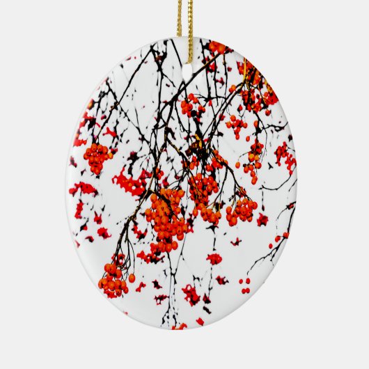 Red rowan fruit or ash berries keramikornament (Rechts)