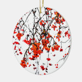 Red rowan fruit or ash berries keramikornament (Links)