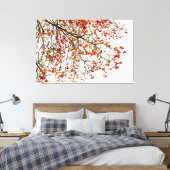 Red rowan fruit or ash berries leinwanddruck (Insitu (Schlafzimmer))