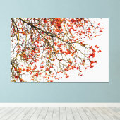 Red rowan fruit or ash berries leinwanddruck (Insitu (Holzboden))