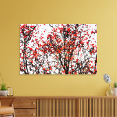 Red rowan fruit or ash berries leinwanddruck (Insitu (Wohnzimmer))