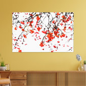 Red rowan fruit or ash berries leinwanddruck (Insitu (Wohnzimmer))