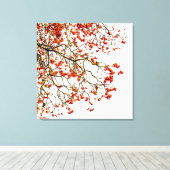 Red rowan fruit or ash berries leinwanddruck (Insitu (Holzboden))