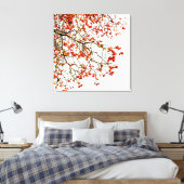 Red rowan fruit or ash berries leinwanddruck (Insitu (Schlafzimmer))