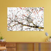 Red rowan fruit or ash berries leinwanddruck (Insitu (Wohnzimmer))