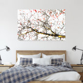 Red rowan fruit or ash berries leinwanddruck (Insitu (Schlafzimmer))